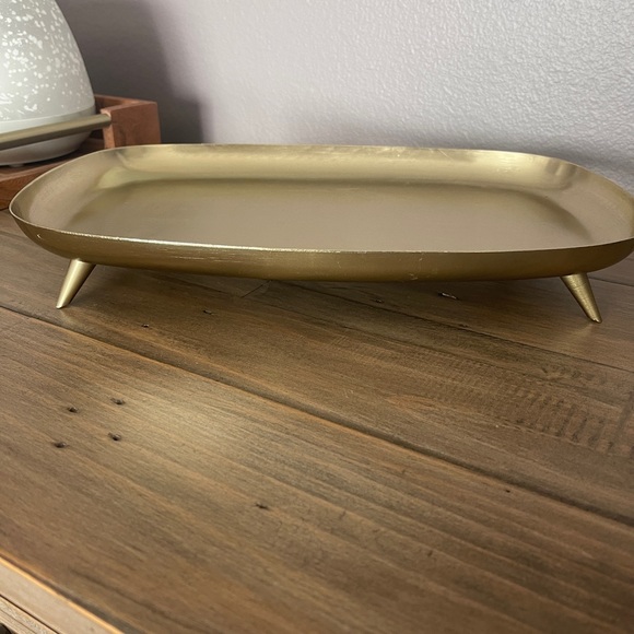 Opalhouse Accents Opalhouse Gold Boho Decorative Footed Tray Poshmark